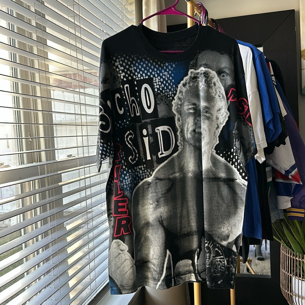 WWF Psycho Sid Justice wrestling shirt 
Size XL